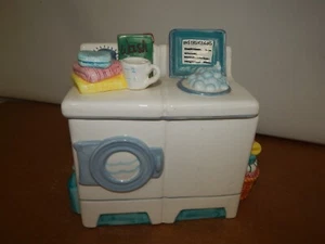 Vtg 1994 Omnibus Washing Machine Wash Washer Cookie Jar Retro 50's Kitchen - Picture 1 of 8