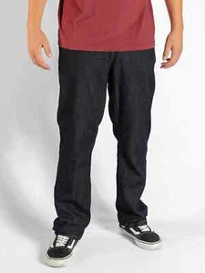 Volcom Solver Regular Rise Modern Straight Rinsed Indigo Stretch Jeans Size: 34 - Picture 1 of 3