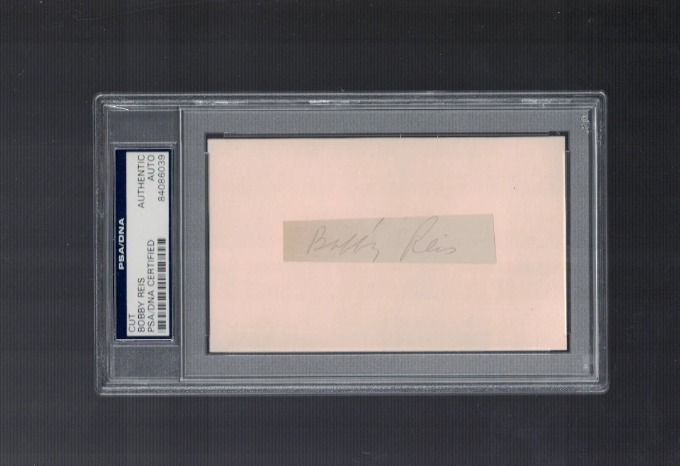 Bobby Reis Boston Braves Dodgers 1935-38 Signed Cut PSA/DNA BXE - Image 1 of 1
