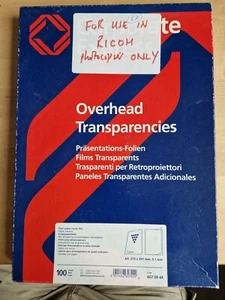 Corporate Express A4 Overhead Projector Transparency Films - OHP Sheets Printers - Picture 1 of 2