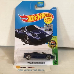 '17 Pagani Huayra Roadster #290 * Blue * 2017 Hot Wheels FACTORY SET * HF28 - Picture 1 of 2