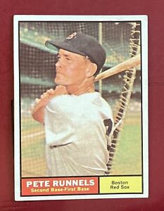 Pete Runnels, Boston Red Sox, Topps 1961  Baseball Card 210, Lot 895