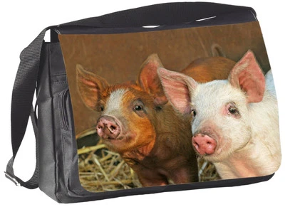 NANYUK SCHWEIN Tierrecht - COLLEGETASCHE Handtasche Tasche Bag 34 - GO VEGAN 42
