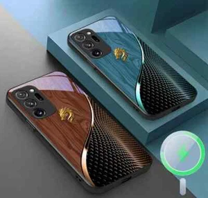 Urgalaxy Personalized Dragon Wood Grain Glass Phone Case for S25 S24 S23 Ultra - Picture 1 of 12