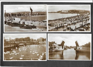 WEYMOUTH 1930s 4x B&W PHOTO PC'S SWANNERY/GENERAL VIEW/NEW TOWN BRIDGE/ESPLANADE - Picture 1 of 2
