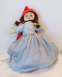 Vintage Topsy Turvy Rotkäppchen Oma Wolf Flip Reverse Puppe 14 Zoll - Bild 1 von 14