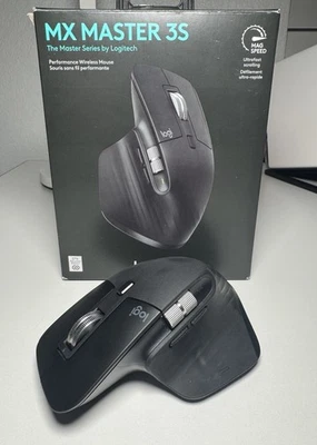 Logitech MX Master 3S Wireless Mouse - Black — MOUSE ONLY - Image 1 of 4
