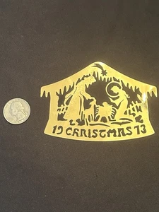 Vintage Biedermann 1973, 74, 75 Messing Weihnachtsschmuck West Germany - Bild 1 von 9