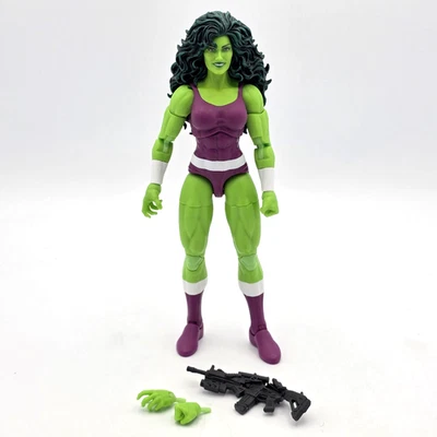 SHE-HULK 7.5 英寸人偶漫威传奇复古系列 2024 孩之宝钢铁侠完整 — 第 1/4 张图片