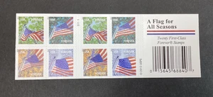 U.S. Forever Stamps #4781b A Flag For All Seasons Full Booklet Of 20 Mint NH - Picture 1 of 2
