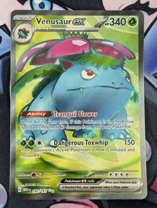 Venusaur ex 182/165 Pokémon TCG Scarlet & Violet 151 Ultra Rare Full Art NM - Picture 1 of 2