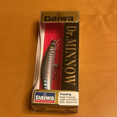 Daiwa  Dr Minnow Floating Minnow Lure 2 3/4” (70 mm) Length New ,sealed - Image 1 of 4