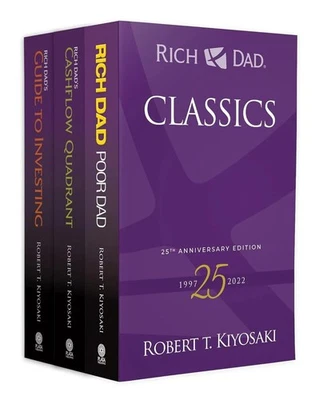Rich Dad Classics Boxed Set by Robert T. Kiyosaki 3 Books Rich Dad Poor Dad - Image 1 of 4