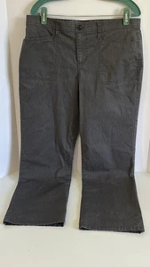 Gloria Vanderbilt Womens 12 Petite Mona Trouser Pants Comfort Stretch Dark Grey - Picture 1 of 18