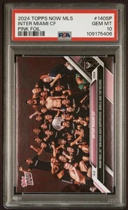 2024 Topps Now MLS 140SP Inter Miami CF lámina rosa PSA 10 POP 1 - Imagen 1 de 2