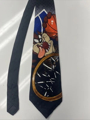 Corbata de colección Looney Tunes Mania para hombre Taz Tasmanian Devil baloncesto novedad años 90 Foto 1 de 4