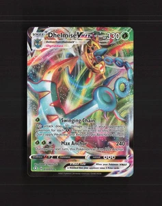 Tarjeta holográfica Pokémon Dhelmise VMAX 010/072 Shining Fates ultra rara casi nueva - Imagen 1 de 10