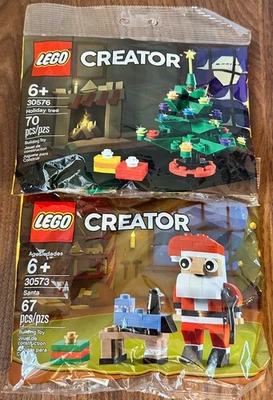Lego Creator Santa 30573 & Holiday Tree 30576 Set Lot New Sealed Bag T8 - Image 1 of 2
