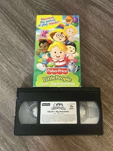 FISHER-PRICE LITTLE PEOPLE VOLUME 1 BIG DISCOVERIES VHS VINTAGE COVER WEAR - Picture 1 of 3
