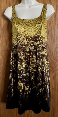 Marciano Silk Mini Dress Lined Floral Print Multicolor Women's Size Medium Jr's? - Image 1 of 4