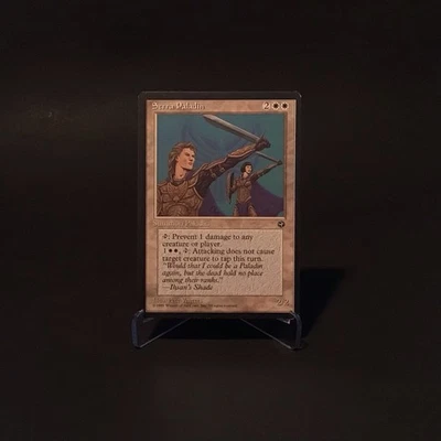 Magic: The Gathering Serra Paladin MTG Homelands Vintage 1995 LP - Image 1 of 2