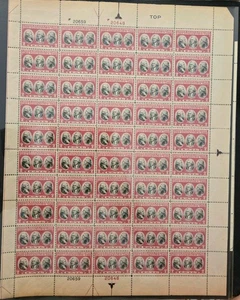 1781 Yorktown 2 Cent Mint Sheet of 50 Stamps Unhinged Uncirculated Condition - Picture 1 of 1