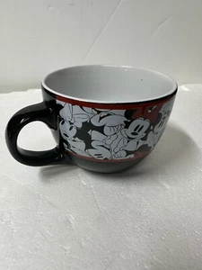 Disney Mickey & Minnie Mouse 24 oz Black Red Jumbo Soup Mug / Coffee Cup NEW!!! - Picture 1 of 3