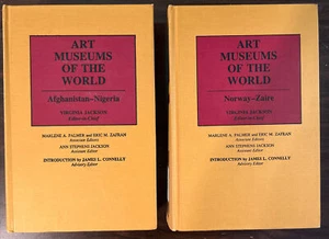 Art Museums of the World by Virginia Jackson Ex-library 2 Volume Set - Picture 1 of 10