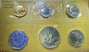 1955 United States Mint Proof Set 5 Coins 90% Silver U.S. Original Philadelphia