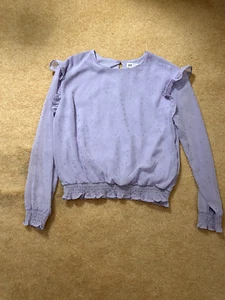 H&M Girls Purple Blouse size 14 - Picture 1 of 2
