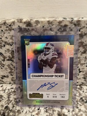 Marquez Stevenson - 2021 Panini Contenders Playoff Ticket RC Auto /25 #238 - Image 1 of 2