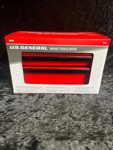 U.S. General Mini Metal Tool Box NEW! RED Factory Sealed. Never Opened! - Picture 1 of 9
