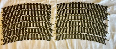 🚂 HO Scale Life-Like 8602 18" Radius 12 Pieces Curved Brass Track 36" Circle C6 - Image 1 of 4