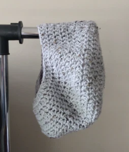Serenity and Luxe | Light Gray TWEED Crown Rasta Tam | One Size - Picture 1 of 3