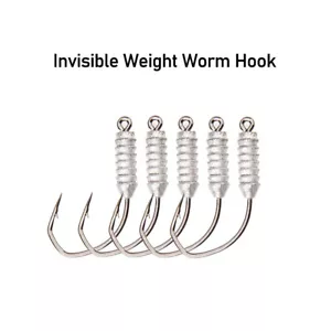 5 Pezzi Ganci a Verme Offset Ganci da Pesca Ampia Gap Pesce Gancio per Esche Morbide - Foto 1 di 8