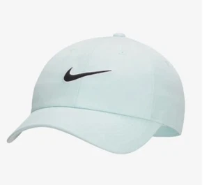 Nuevo Nike Club Sin Estructurar Swoosh Sombrero Jade Negro Hielo Gorra FB5369 346 - TALLA M/L - Imagen 1 de 2