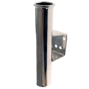 Manta 316 Polished Stainless Side Mount Rod Holder Modular Straight - Picture 1 of 6