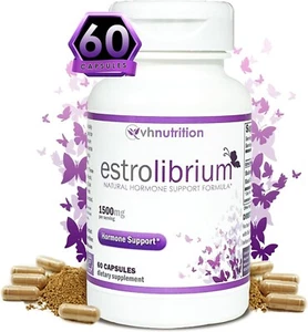 EstroLibrium Estrogen Pills for Women | Female Hormone Balance Supplement - Picture 1 of 8