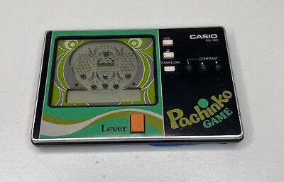 Vintage Casio Pachinko Game PG-100 Handheld Game 1983 (Working, No Backing) c 