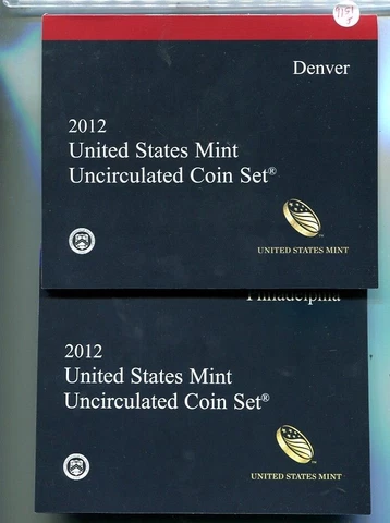 2012 UNITED STATES P AND D 28 COIN ORIGINAL GOVERNMENT SET CHOICE BU Cover
