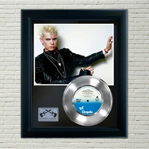 Billy Idol "Eyes Without A Face" Silver Framed Record Display - Picture 1 of 4
