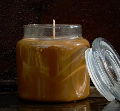 150hr 900g CARAMELO SALADO PISTACHO Aroma Natural TARRO DE SOJA VELA + TAPÓN DE VIDRIO Foto 1 de 4