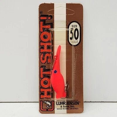 Señuelo de pesca Luhr Jensen Hot Shot 50 rojo fluorescente fuego 5433-050-0913 Foto 1 de 4