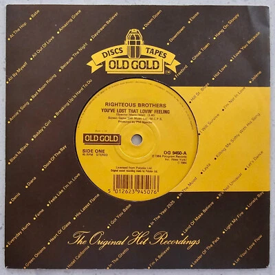 The Righteous Brothers ‎(e) You've Lost That Lovin' / Unchained Melody - 7" - Image 1 of 4