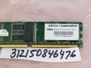 256MB DDR DDR1 PC PC2100R 266 2100 CL2 184PIN ECC RDIMM SINGLE RANK 32X8 1RX8 - Picture 1 of 1