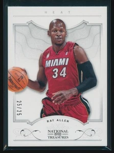 Ray Allen 2012-13 Panini National Treasures Silver #8 Salón de la fama/25 - Imagen 1 de 2
