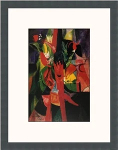 Max Ernst Flower and Fish Custom Framed Print - Picture 1 of 2