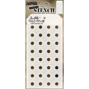 Tim Holtz Layering Stencil ~ SHIFTER DOTS ~ THS109 ~ Stampers Anonymous - Picture 1 of 1
