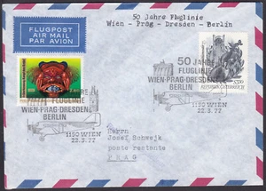 FCV0287 Flight Cover, Austria, 50th Anniversary of the Wien – Prague Air Service - Picture 1 of 2