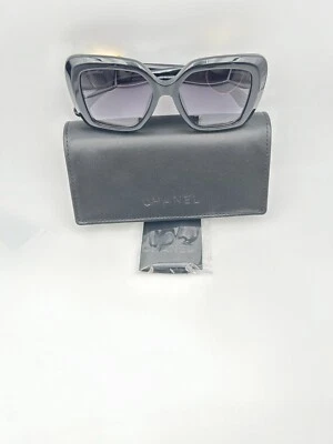 Chanel Sunglasses New 5518-A 622/S6 Polarized Black Gold Gray Heart mirror 54 - Image 1 of 4